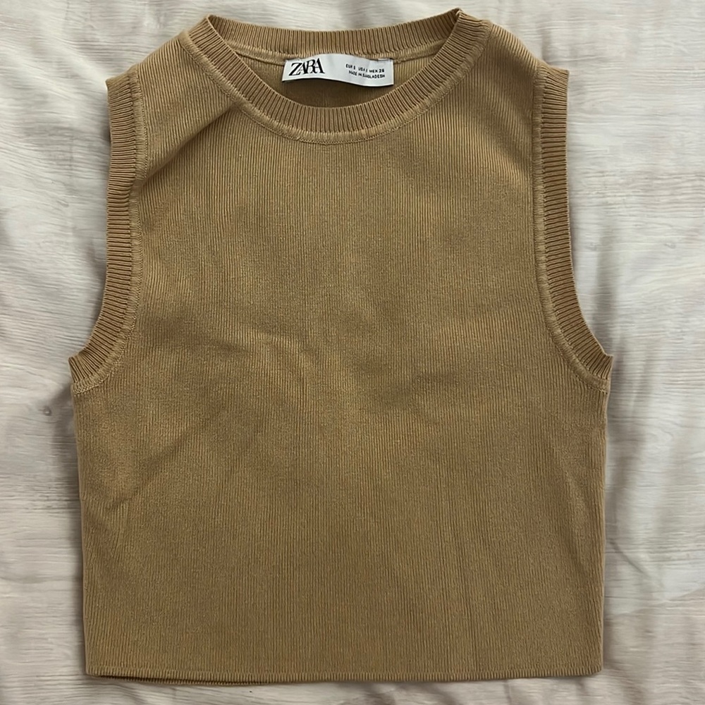 tan/brown tank top